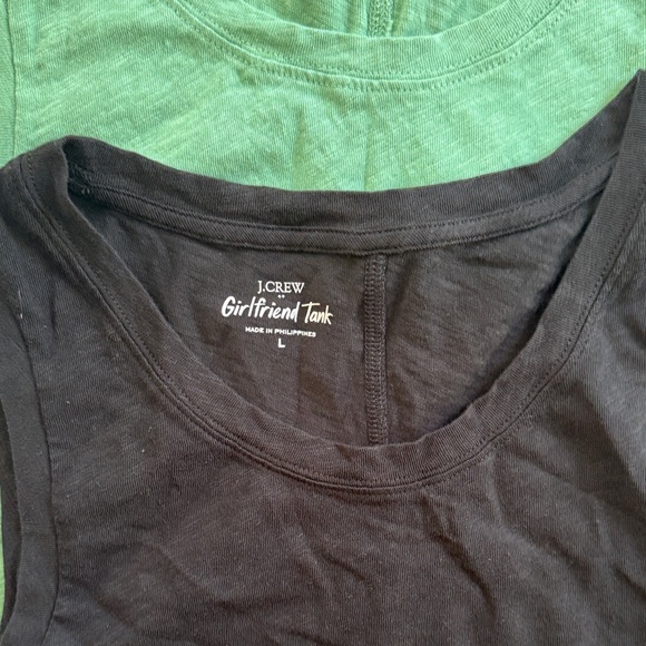 J. Crew Women's Tank Tops bundle - Black, Green, Light Blue NWT - Picture 5 of 5